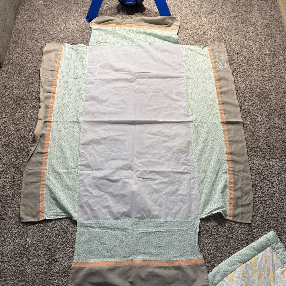 Oh the Places You’ll Go Dr. Seuss baby crib blanket + crib skirt